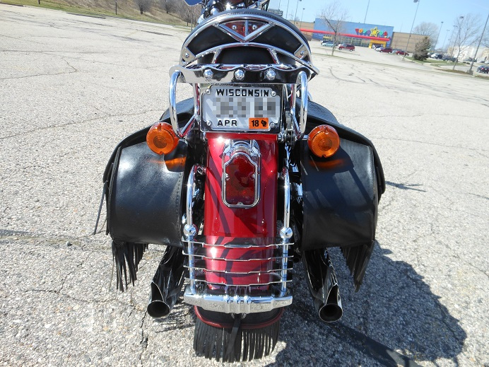 Harley Rear View Closeup